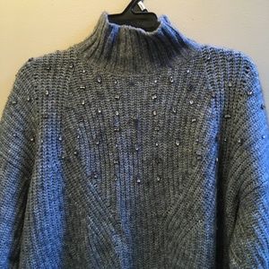 Lane Bryant Rhinestone Embellished Knitted Sweater